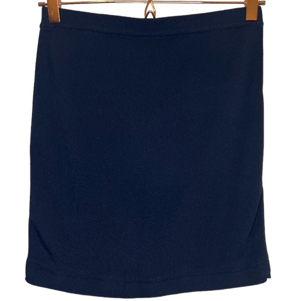 Navy blue mini skirt Carmen Marc Valvo size XS *